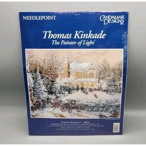 Candamar Designs Thomas Kinkade Victorian Christmas II Needlepoint 30858 NIP